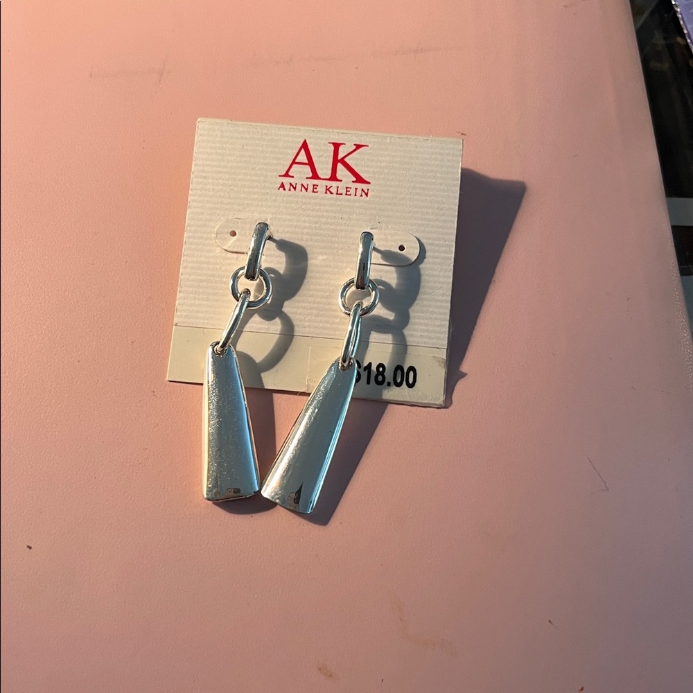 Anne Klein Silver Dangle Earrings